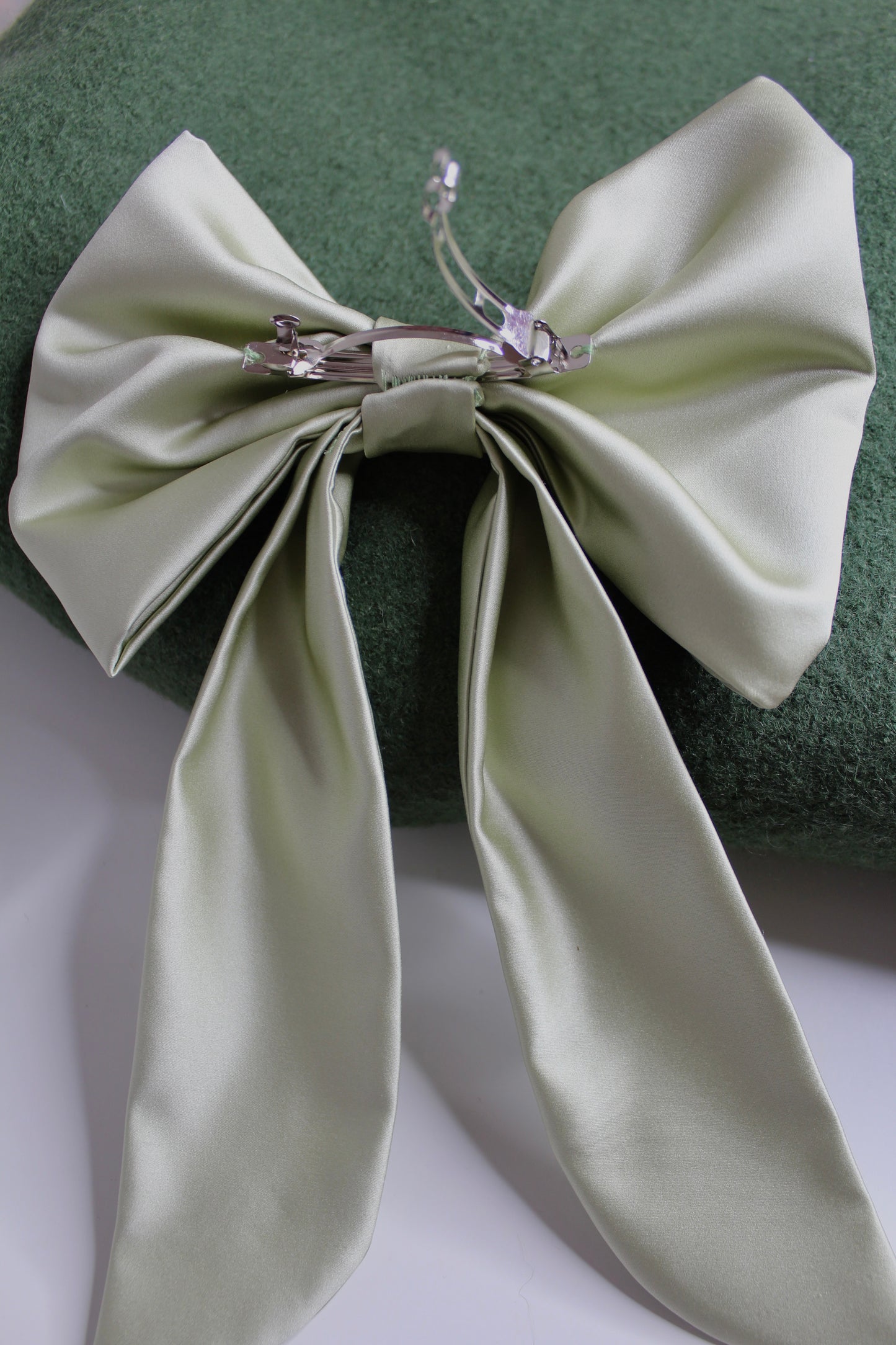 Grainne Satin Hair Bow Clip