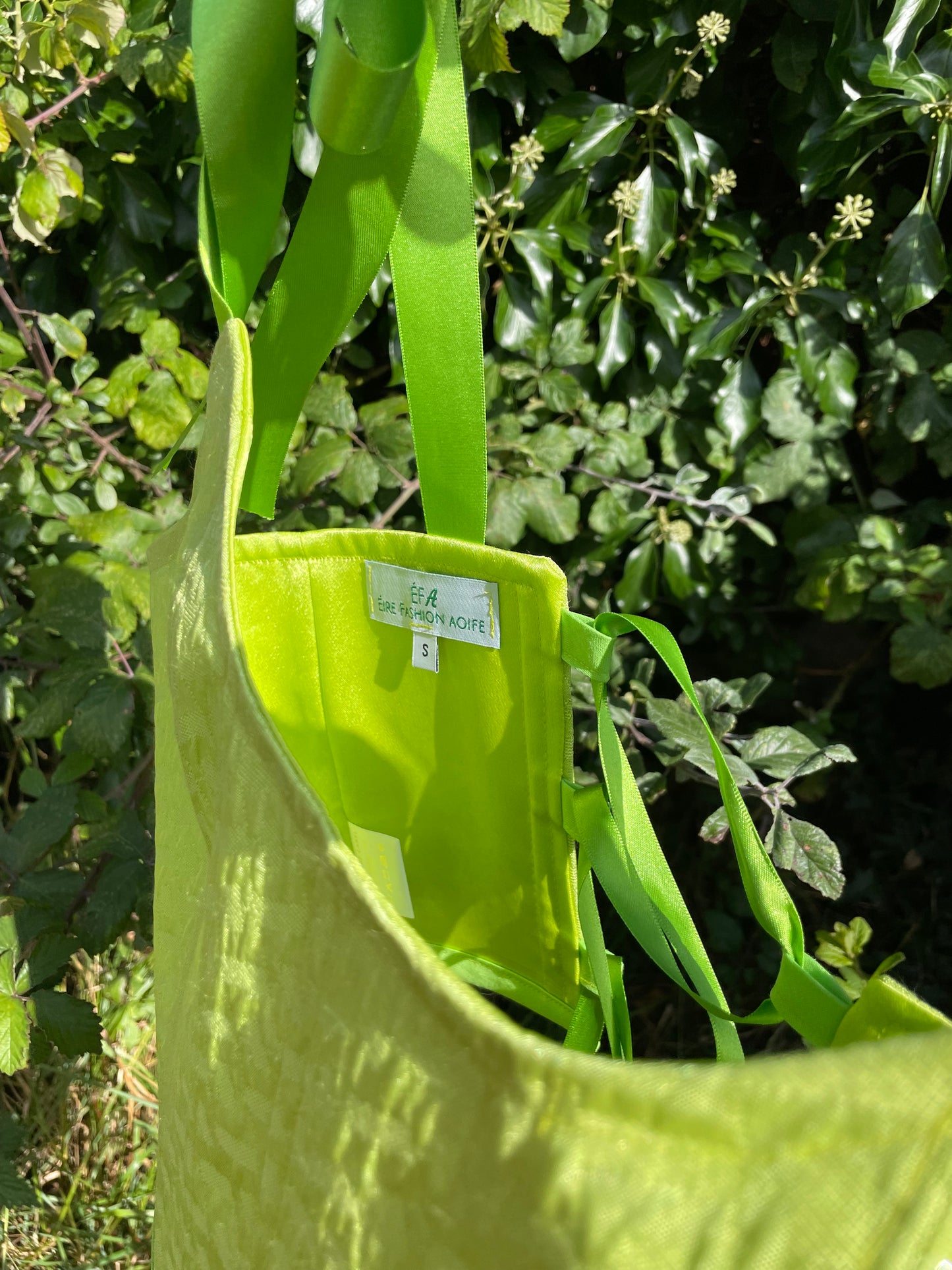 Aine lime green corset top